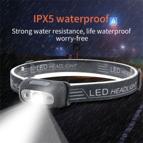 XPG Sensor Headlamp Built-in Battery USB Rechargeable Outdoor Waterproof Led Camping Headlamp