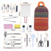 19Pcs Camping Cooking Utensil Kit Portable Picnic Cookware Outdoor Kitchen Equipment Gear Campfire Barbecue Appliances with Storage Bag